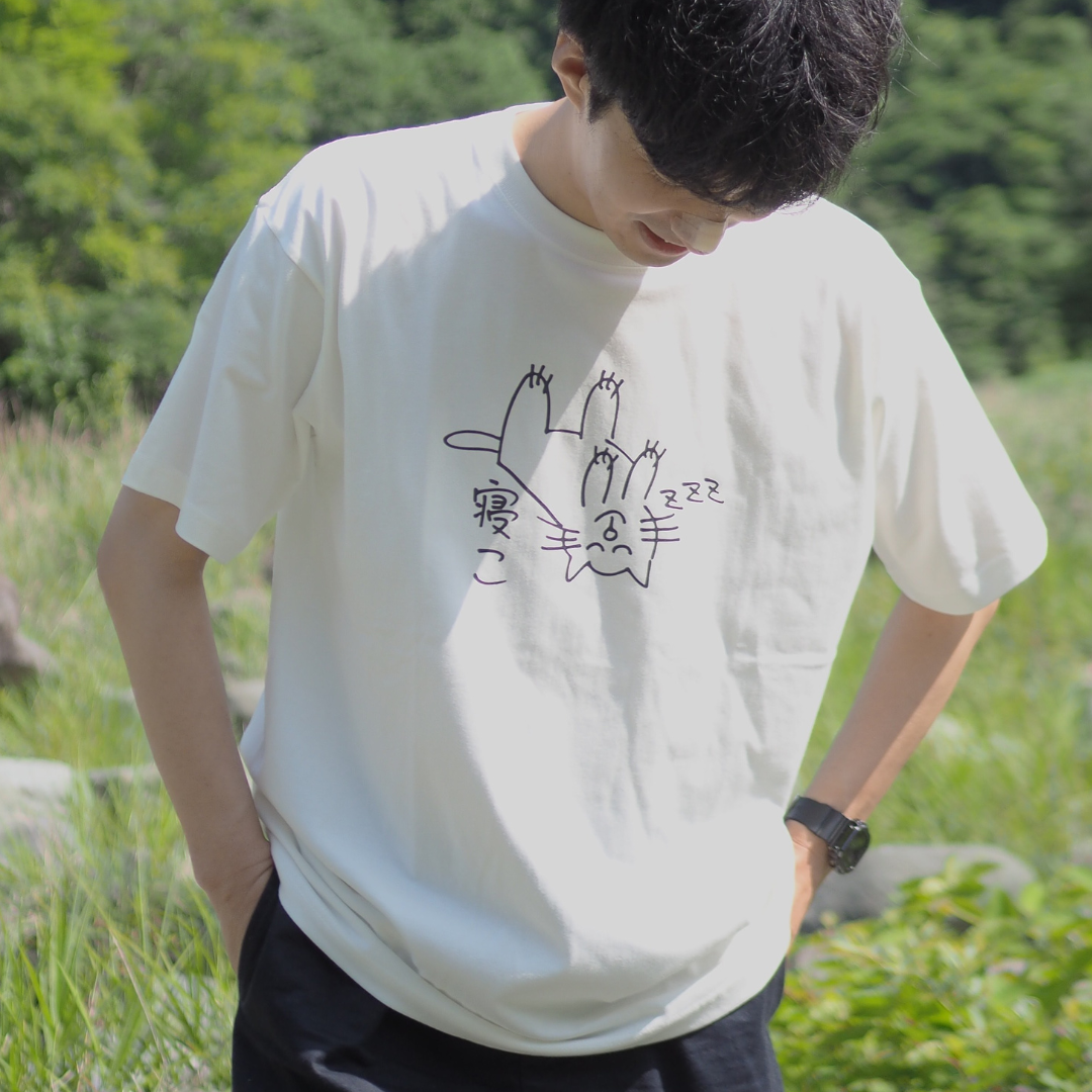 【Ken Kagami】Collaboration Neko Cat Crew T-shirts k002