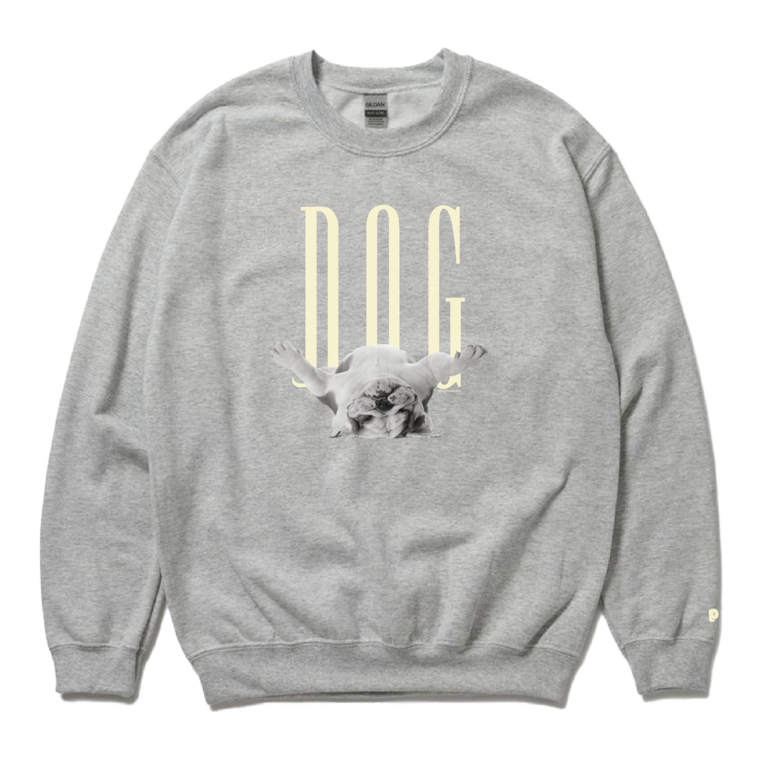 (受注予約)【DOG】Crew Sweat -Bulldog Dog d01
