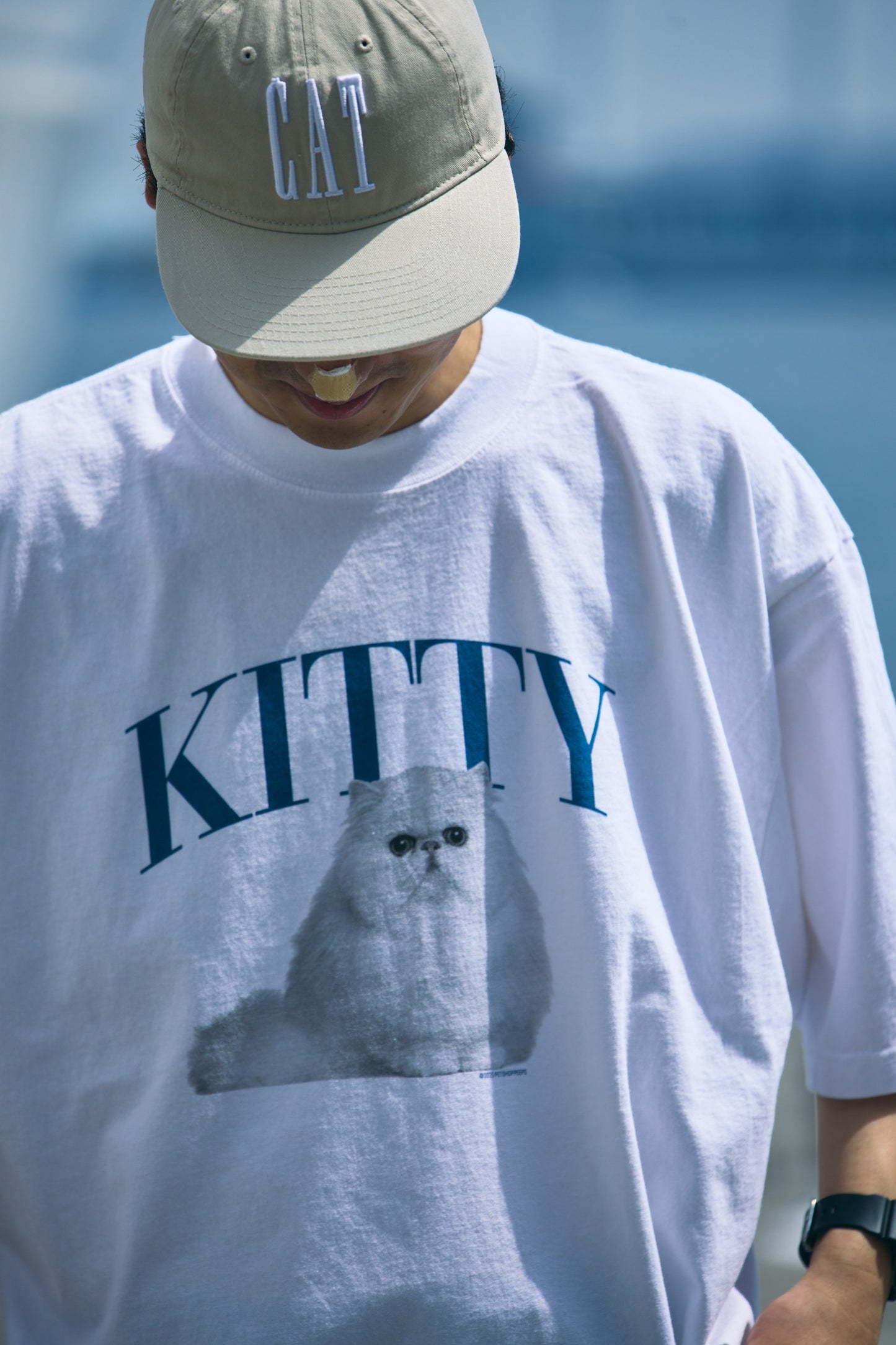 【KIITY】Cat Crew T-shirts -persian cat c005