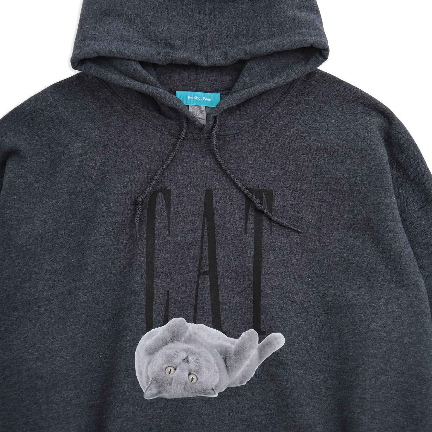 (受注予約)【CAT】Cat Printed Sweat Parka -Russian Blue c002