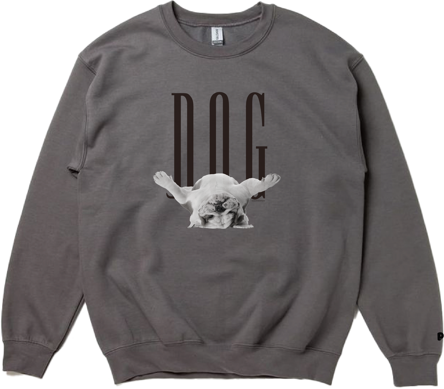 (受注予約)【DOG】Crew Sweat -Bulldog Dog d01