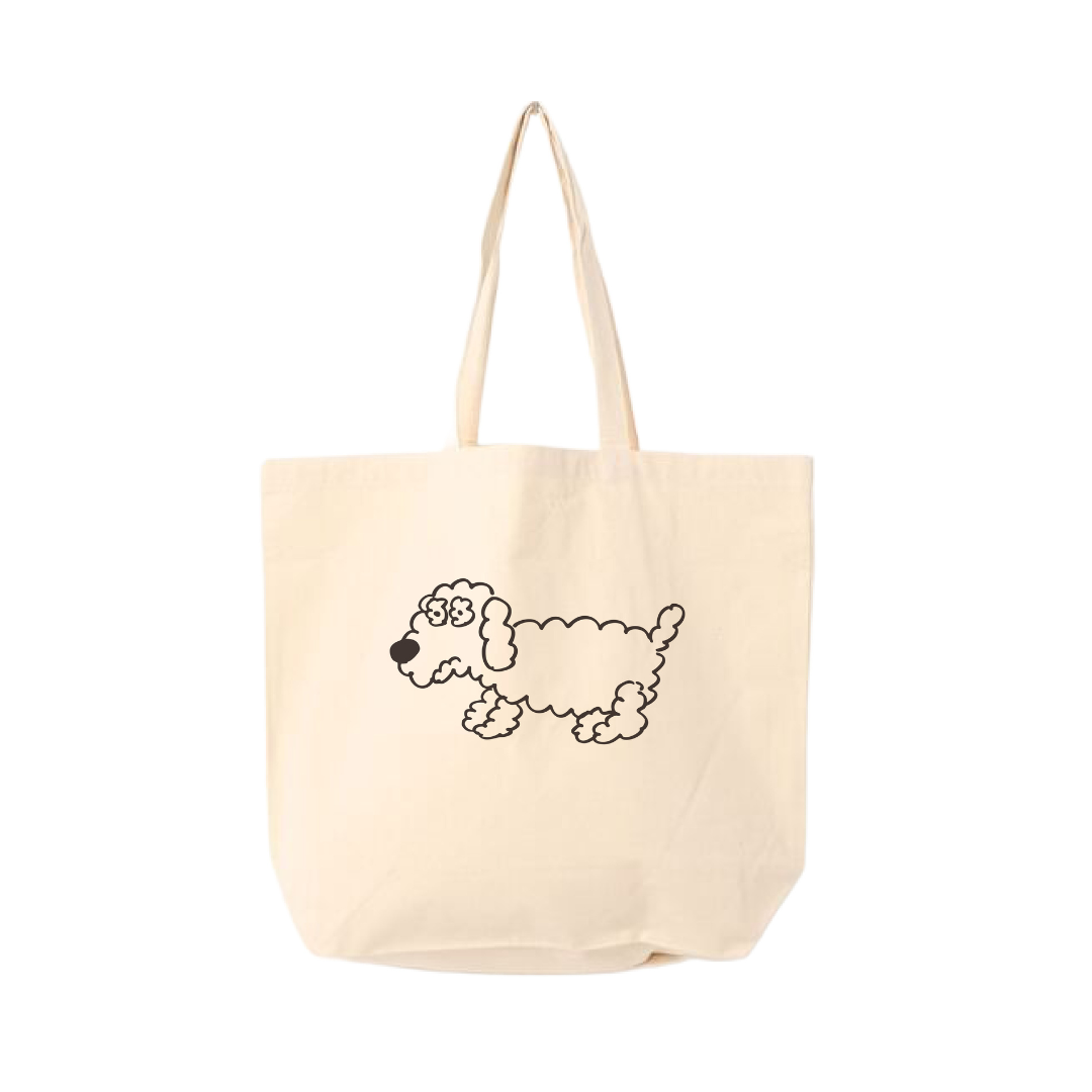 【Ken Kagami】Collaboration MofMof Dog Printed Tote Bag k003