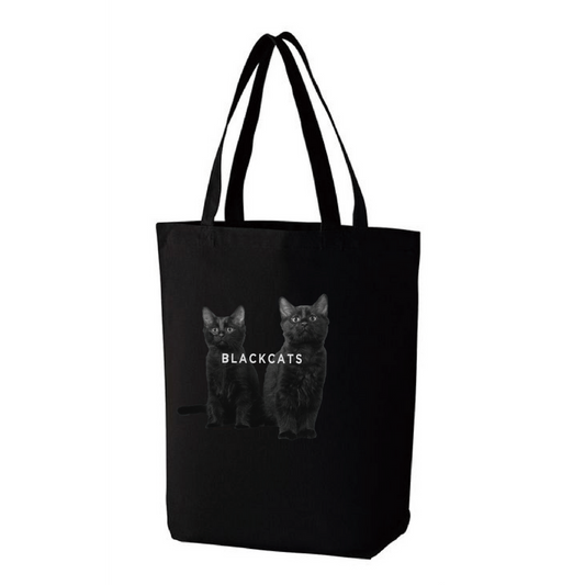 【Black cat】Cat Printed Tote Bag