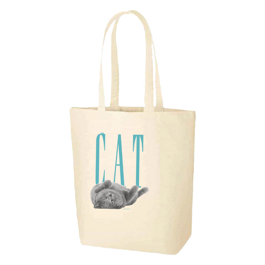 【CAT】Cat Printed Tote Bag -Scottish Fold