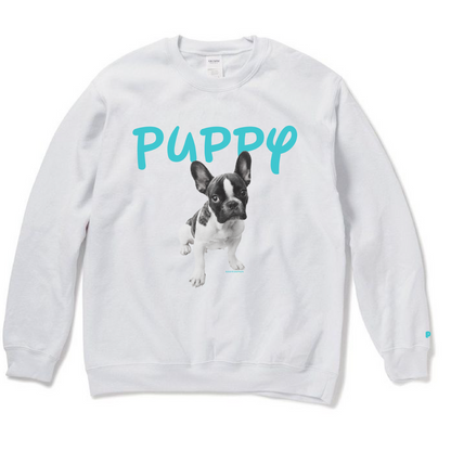 （受注予約）【PUPPY】Dog Crew Sweat -French bulldog d03