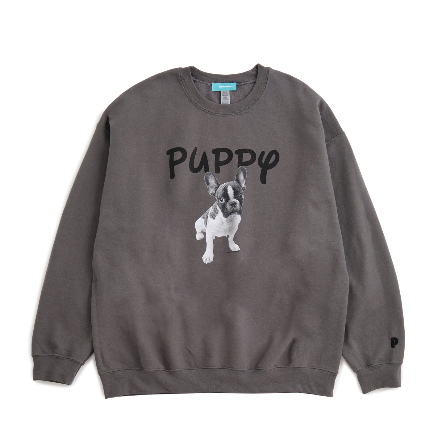 （受注予約）【PUPPY】Dog Crew Sweat -French bulldog d03