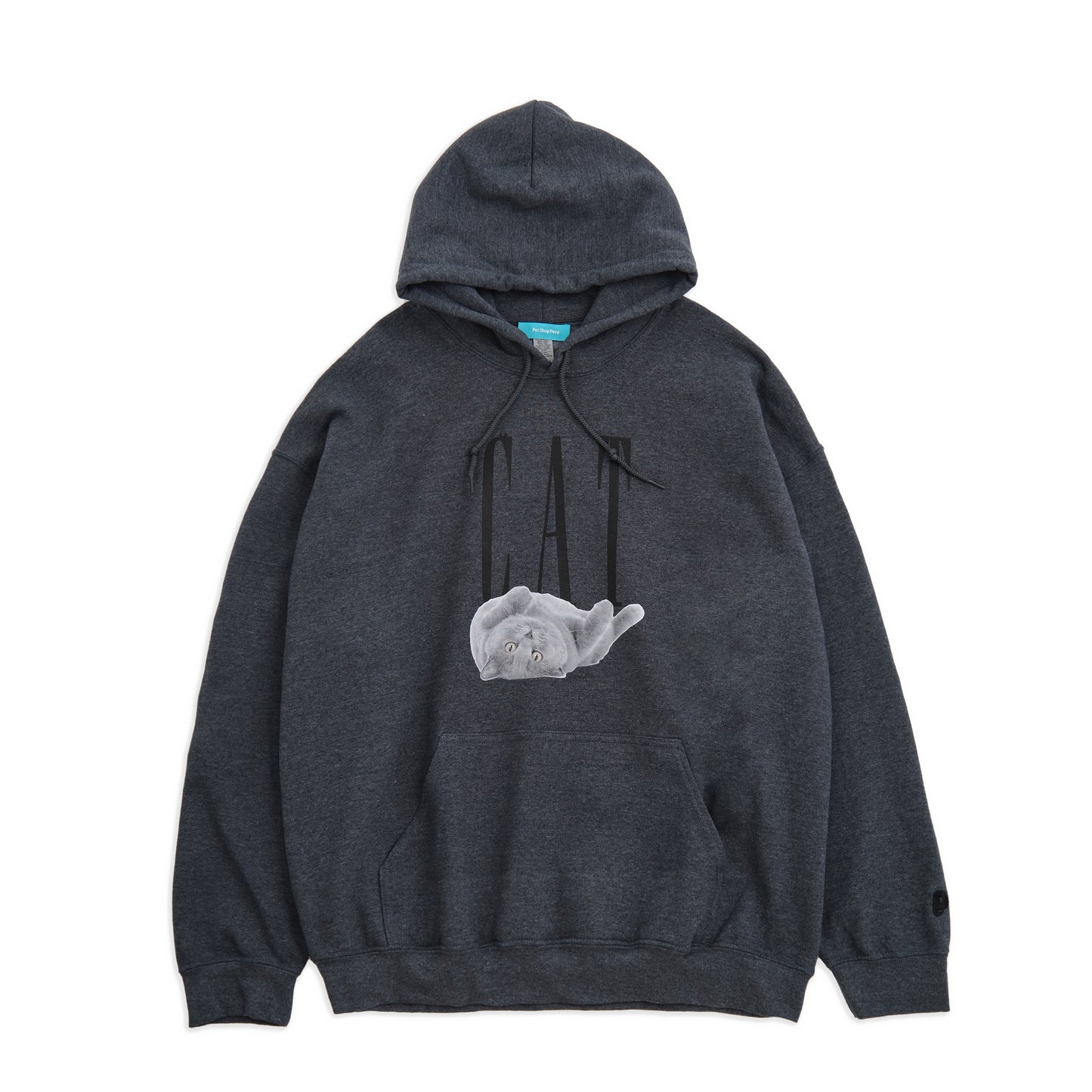 （受注予約）【CAT】Cat Printed Sweat Parka -Russian Blue c002