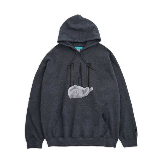 （受注予約）【CAT】Cat Printed Sweat Parka -Russian Blue c002