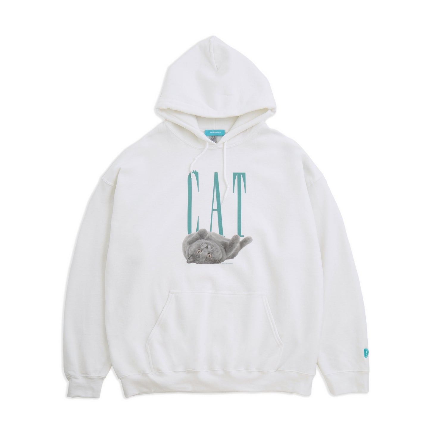 （受注予約）【CAT】Cat Printed Sweat Parka -Russian Blue c002