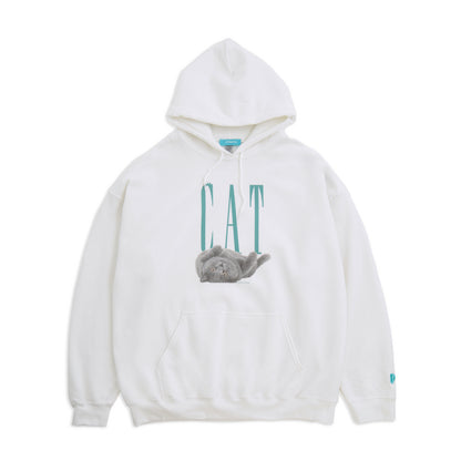 （受注予約）【CAT】Cat Printed Sweat Parka -Russian Blue c002