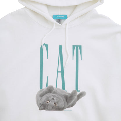 （受注予約）【CAT】Cat Printed Sweat Parka -Russian Blue c002