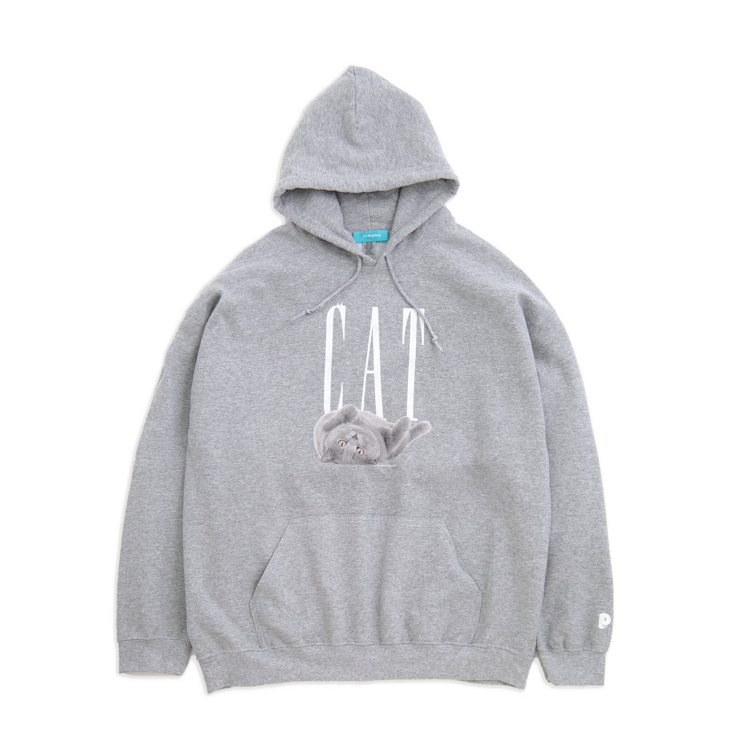 （受注予約）【CAT】Cat Printed Sweat Parka -Russian Blue c002