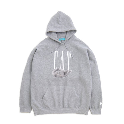 （受注予約）【CAT】Cat Printed Sweat Parka -Russian Blue c002