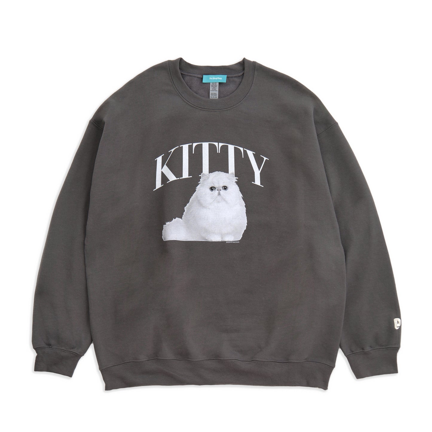 （受注予約）【KIITY】Cat Crew Sweat -persian cat c004