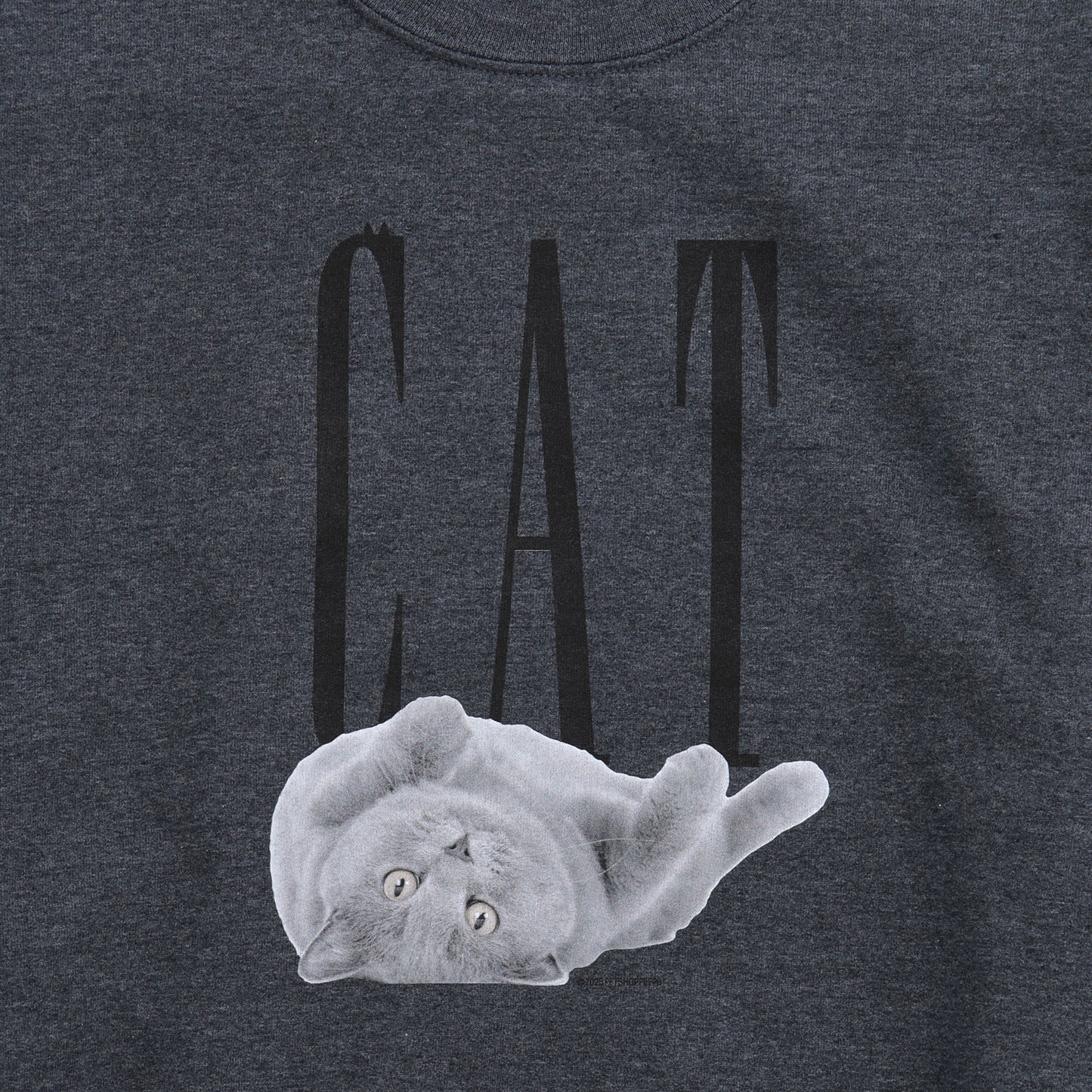 （受注予約）【CAT】Cat Printed Crew Sweat -Russian Blue c001