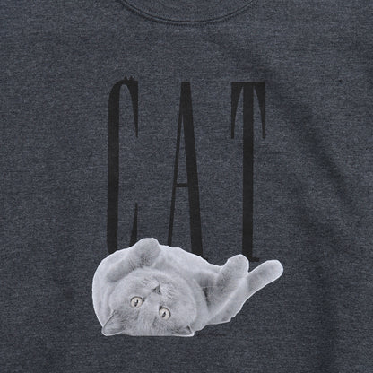 （受注予約）【CAT】Cat Printed Crew Sweat -Russian Blue c001