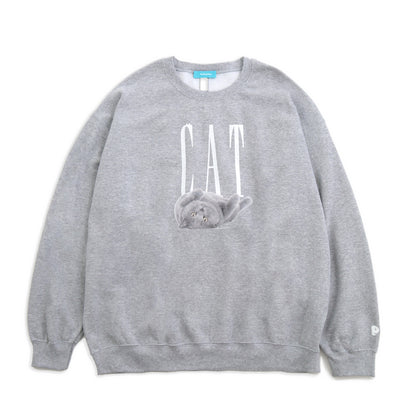 （受注予約）【CAT】Cat Printed Crew Sweat -Russian Blue c001