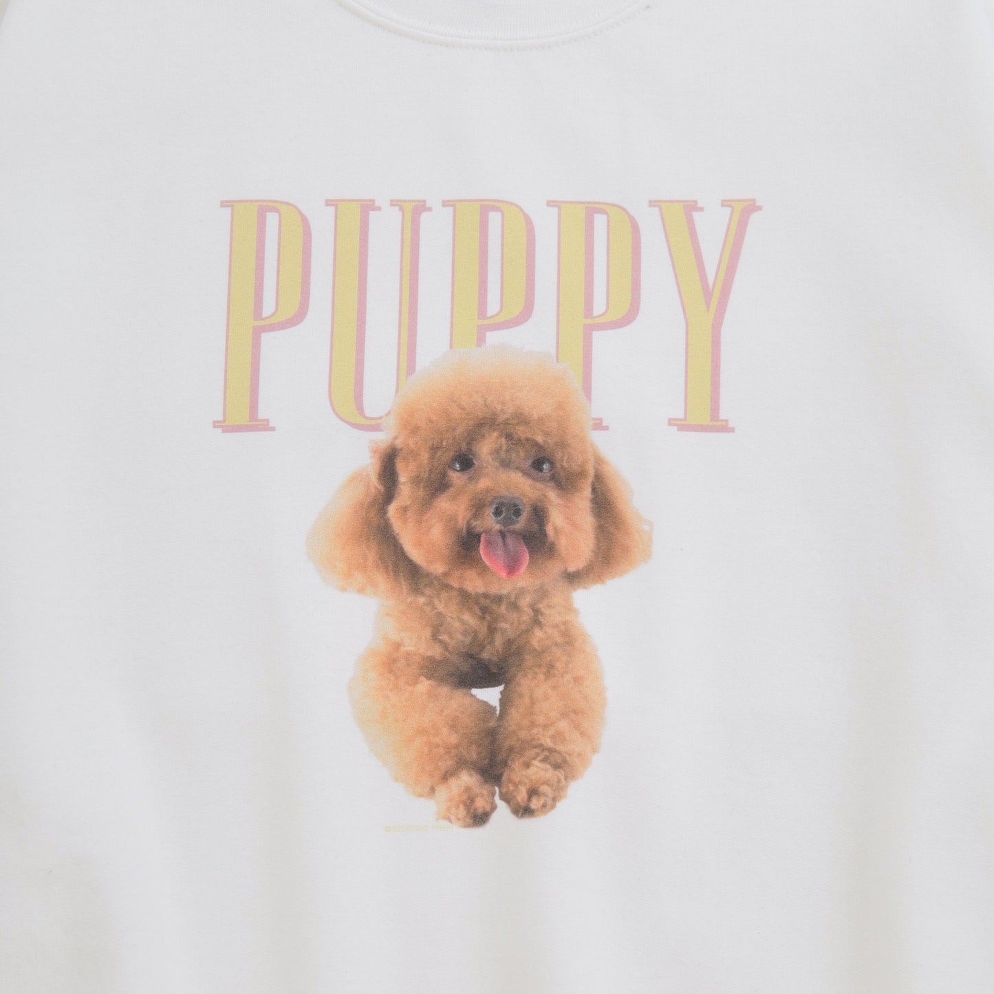 （受注予約）【PUPPY】Dog Crew Sweat -Toy poodle d07