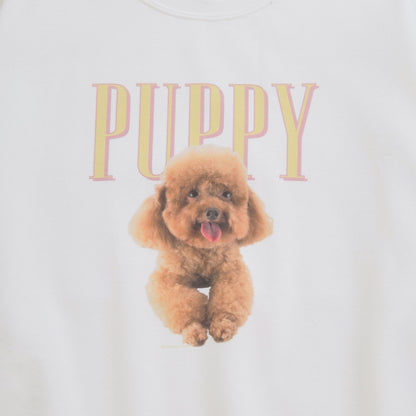 （受注予約）【PUPPY】Dog Crew Sweat -Toy poodle d07