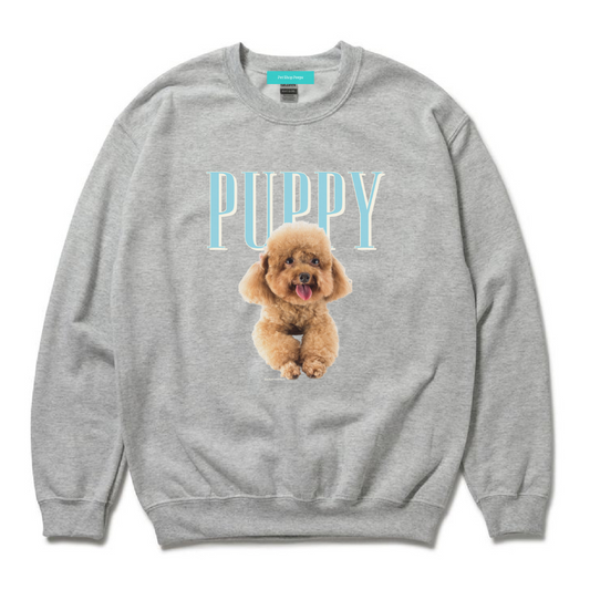 （受注予約）【PUPPY】Dog Crew Sweat -Toy poodle d07