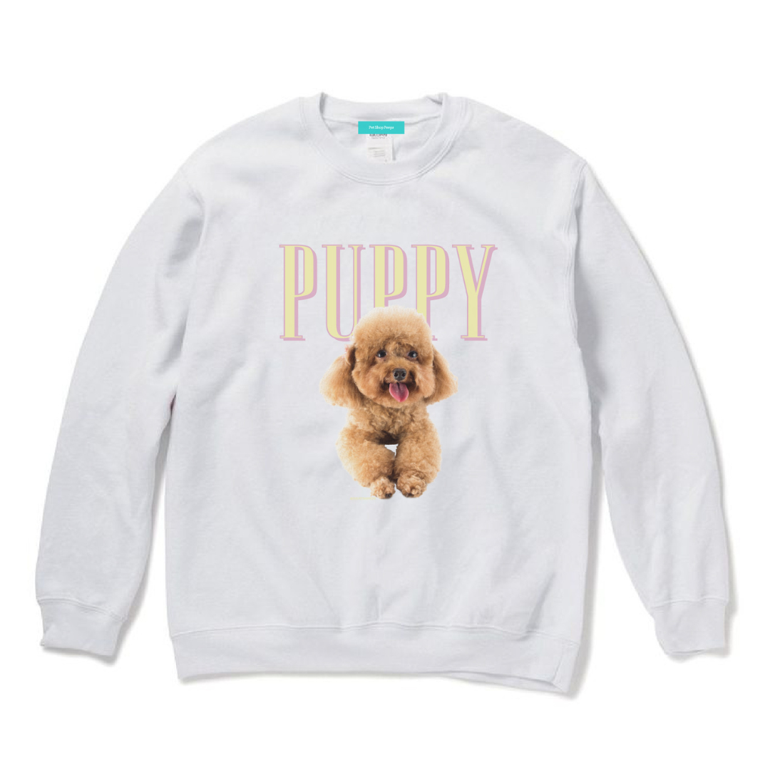 【PUPPY】Dog Crew Sweat -Toy poodle