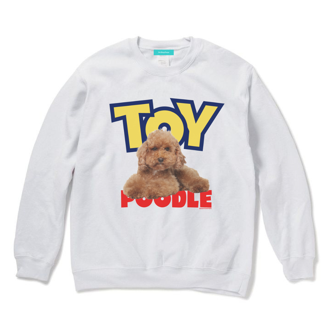 【TOY‐POO】Dog Crew Sweat -Toy poodle