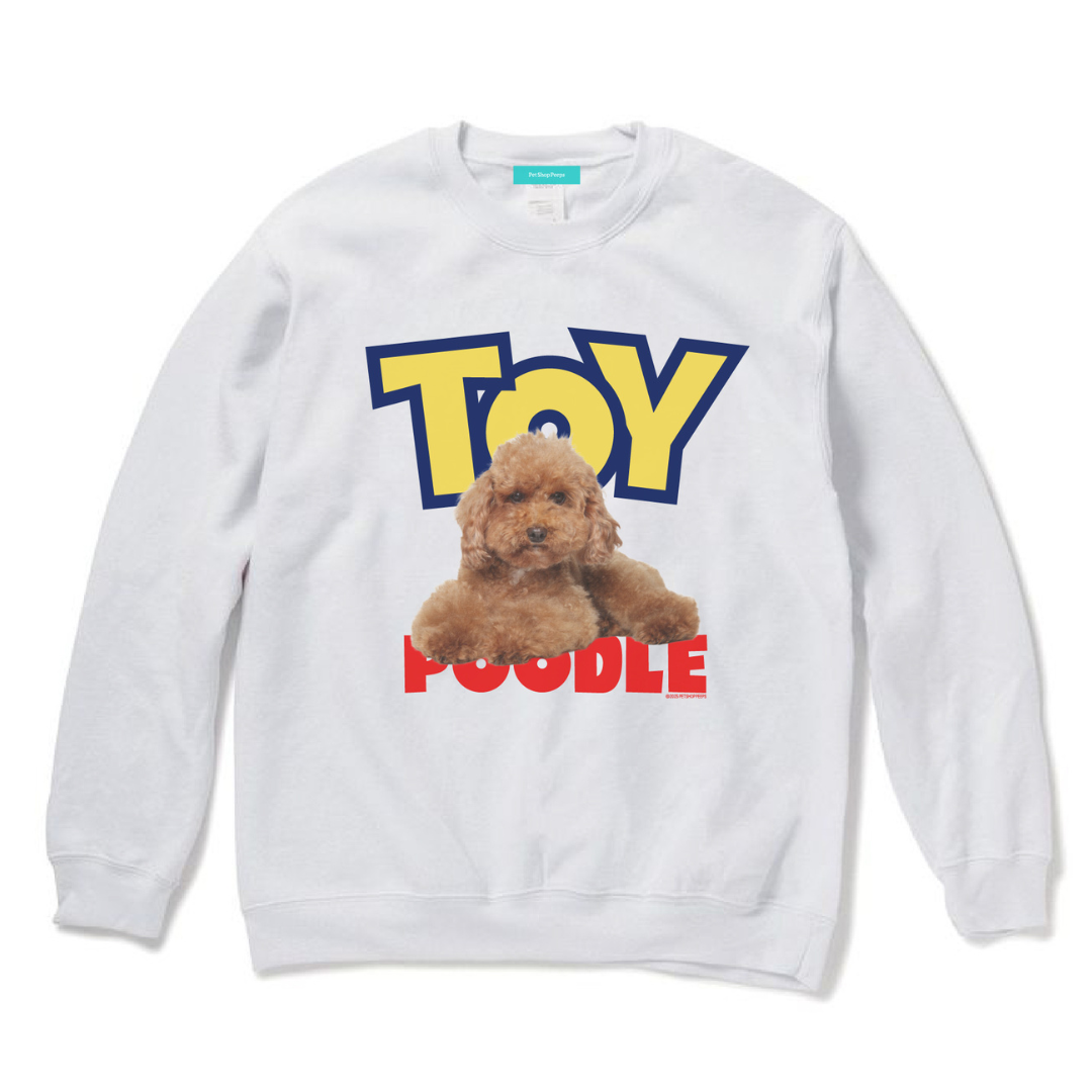 （受注予約）【TOY‐POO】Dog Crew Sweat -Toy poodle d10