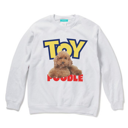 （受注予約）【TOY‐POO】Dog Crew Sweat -Toy poodle d10