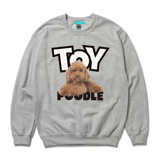 （受注予約）【TOY‐POO】Dog Crew Sweat -Toy poodle d10