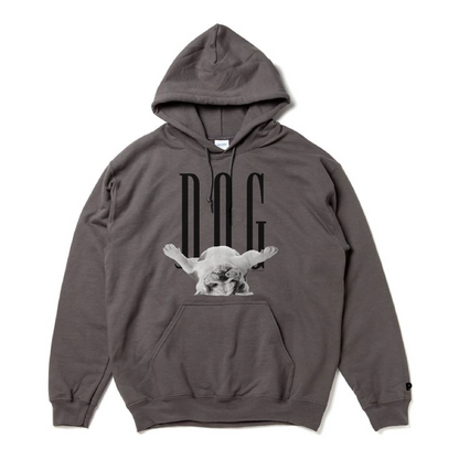 （受注予約）【DOG】Sweat parka -Bulldog Dog d02