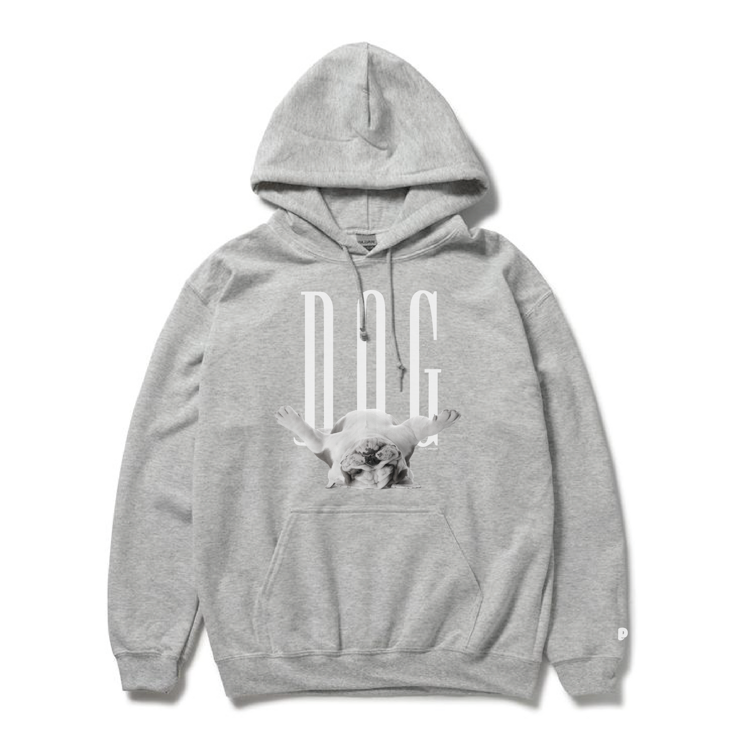 【DOG】Sweat parka -Bulldog Dog